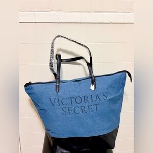 Victorias Secret Denim Extra Large Tote